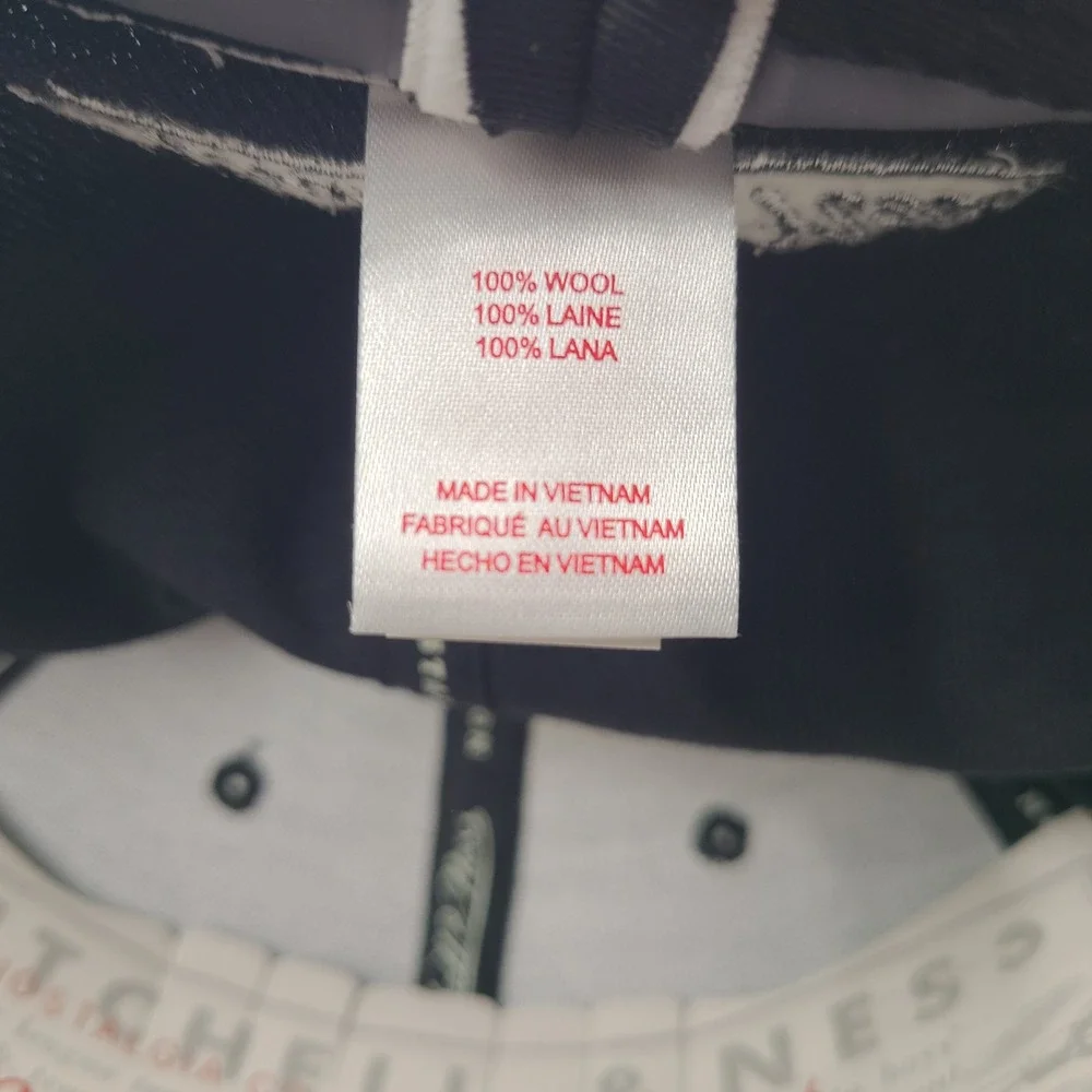 Mitchell & Ness Hat Fitted 7 3/8 Black Gray All‎ Over Print Stars Liberty Bell